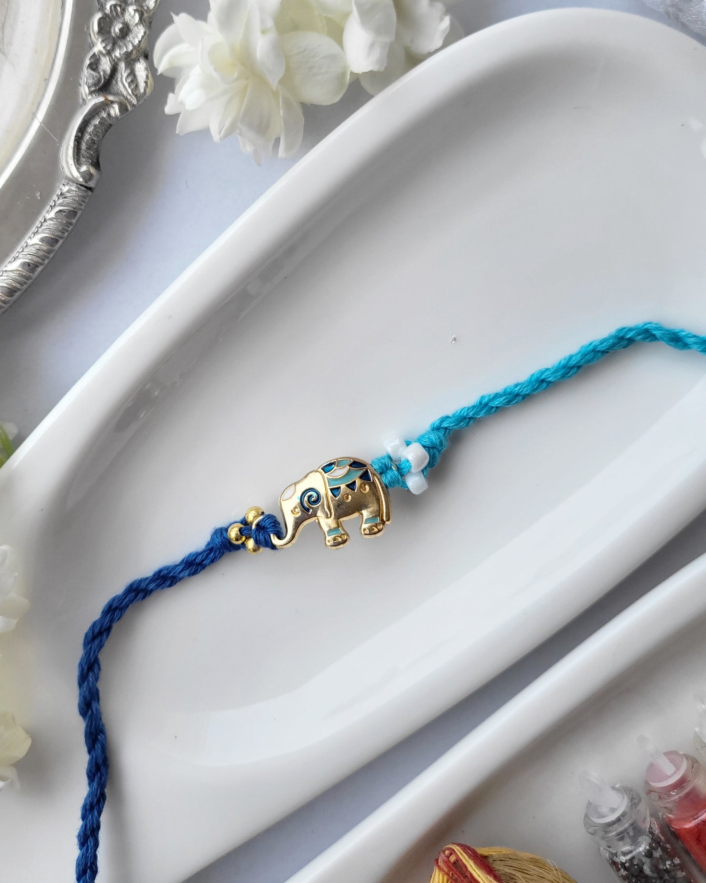 Elephant Dual Thread Rakhi