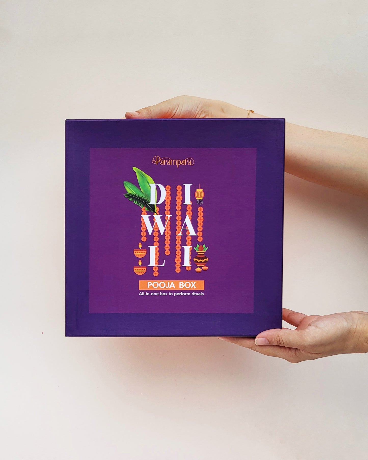 All-in-one Diwali Pooja box with audio visual clip