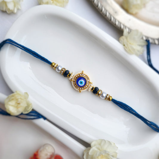 Evil Eye with Pearl Bhai Rakhi