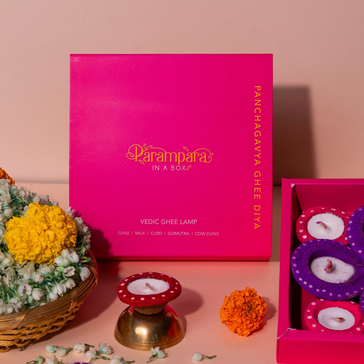 Panchagavya Ghee Diya Set