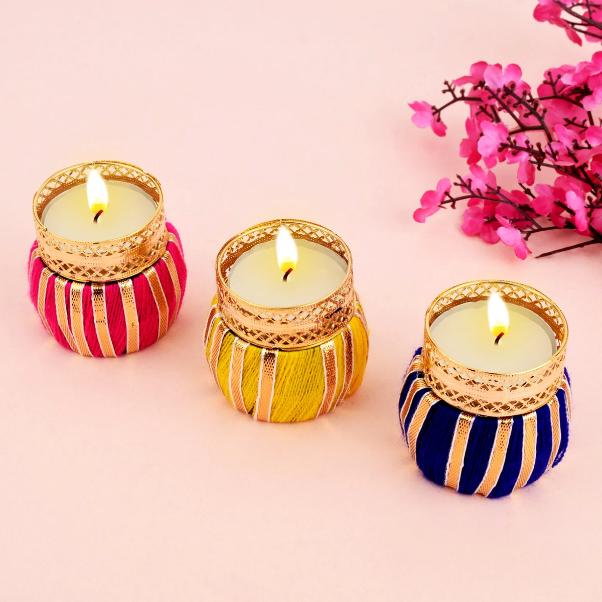Unboxed classic fire pots displaying elegant craftsmanship and festive appeal