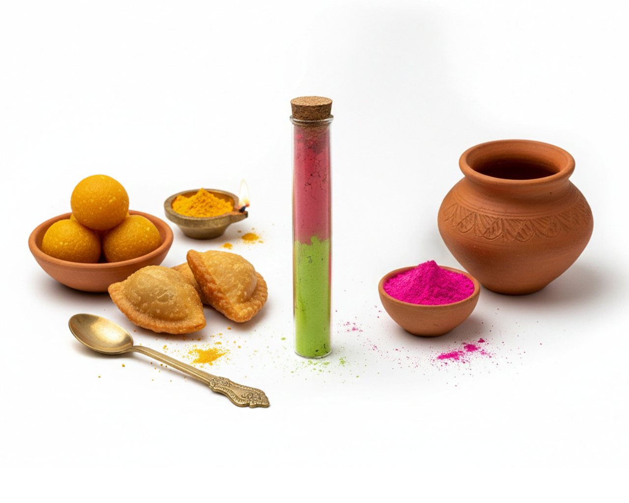 Organic Gulaal Dual Colour Tube – Natural Holi Colour