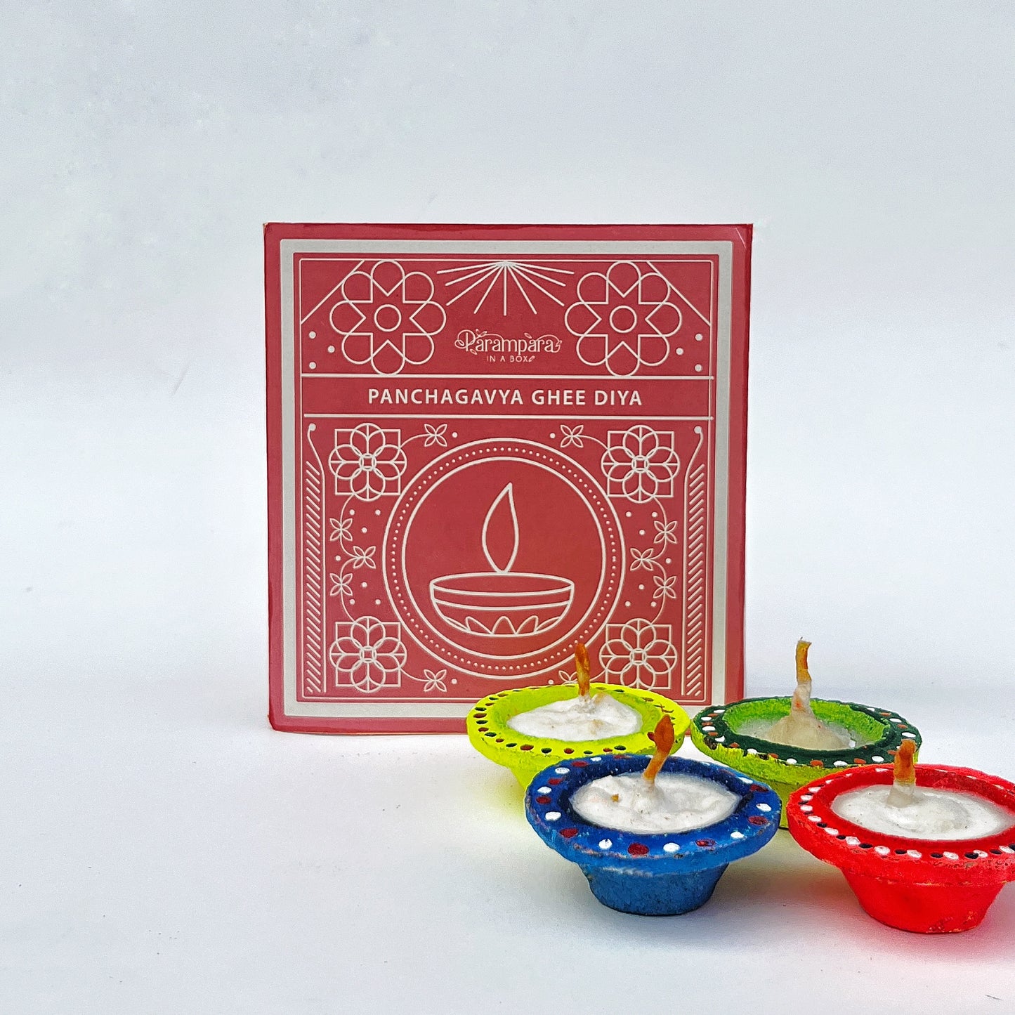 Panchagavya Ghee Diya - Set of 8 Pcs