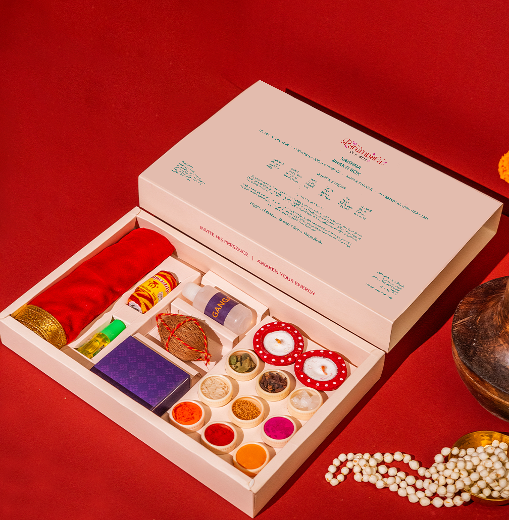 Krishna Bhakti Box – Complete Krishna Pooja Kit for Home