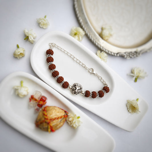 Lion Rudraksh Rakhi