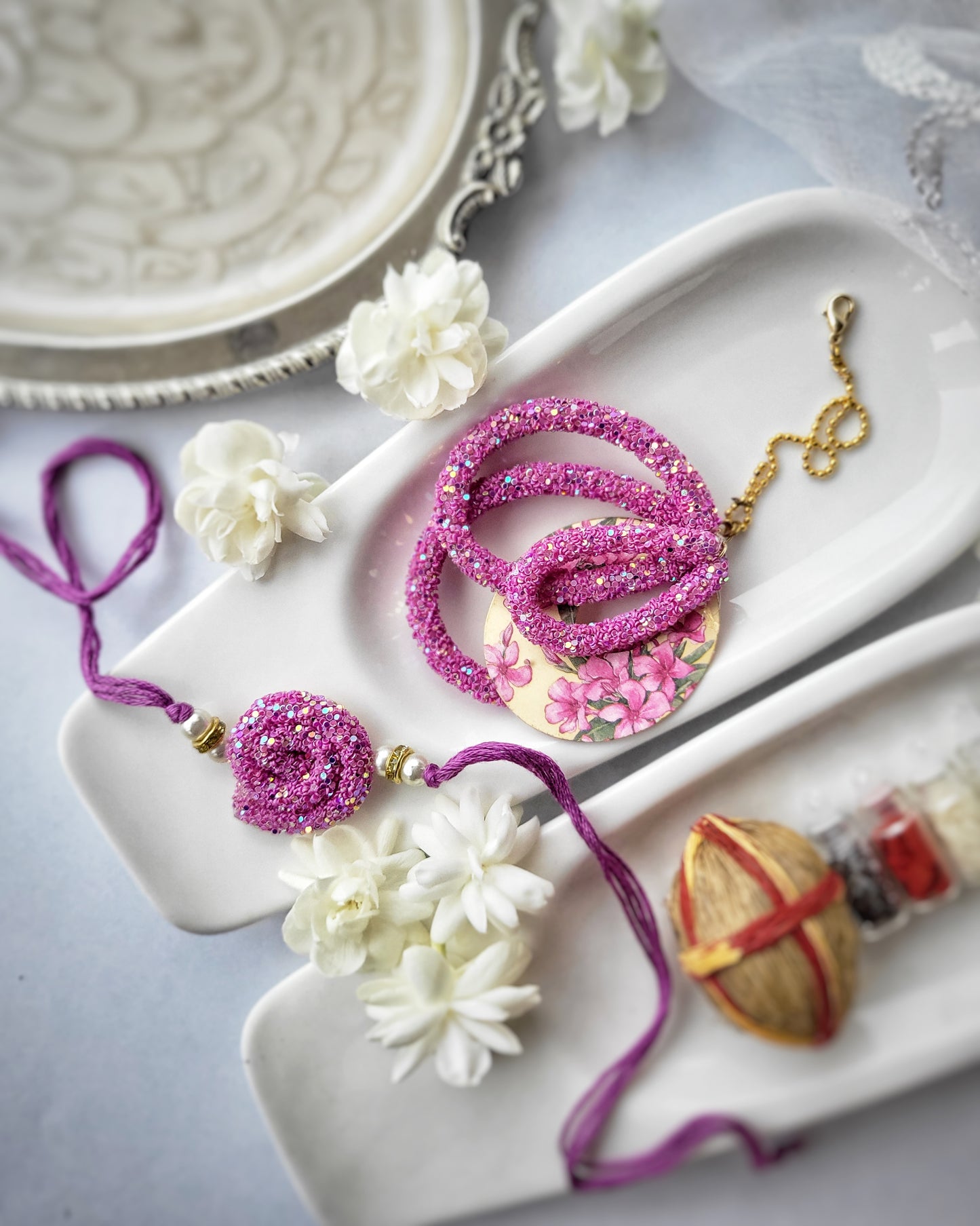 Purple Sparkle Rakhi