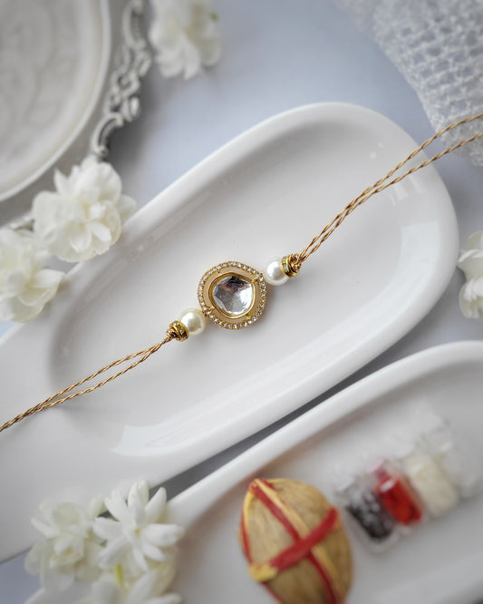 Polki Diamond Rakhi