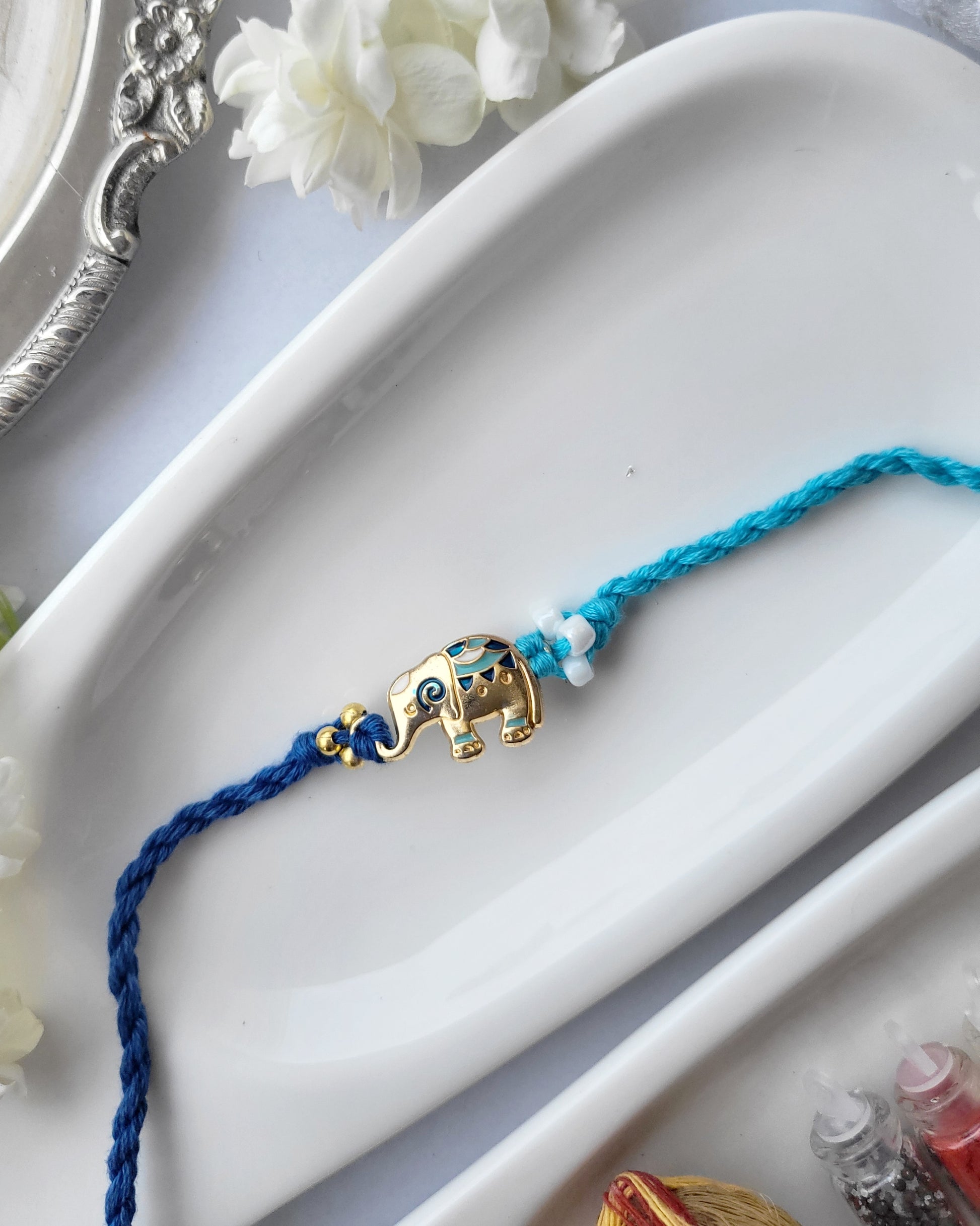 Elephant Dual Thread Rakhi