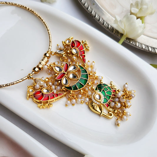 Meenakari Elephant Bangle Bhabhi Rakhi