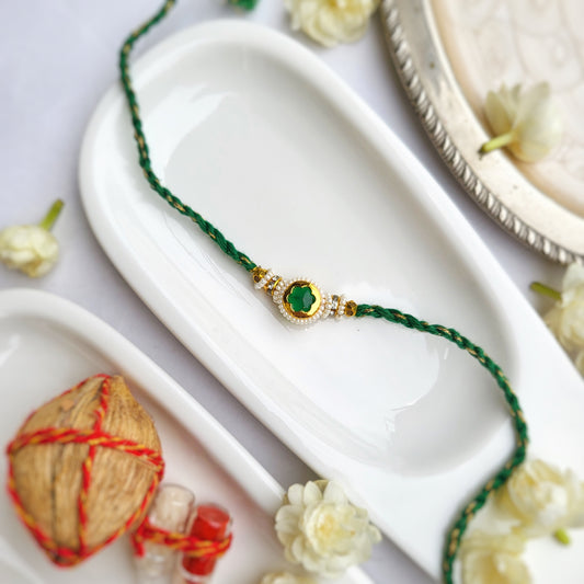 Emerald Green Bhai Rakhi