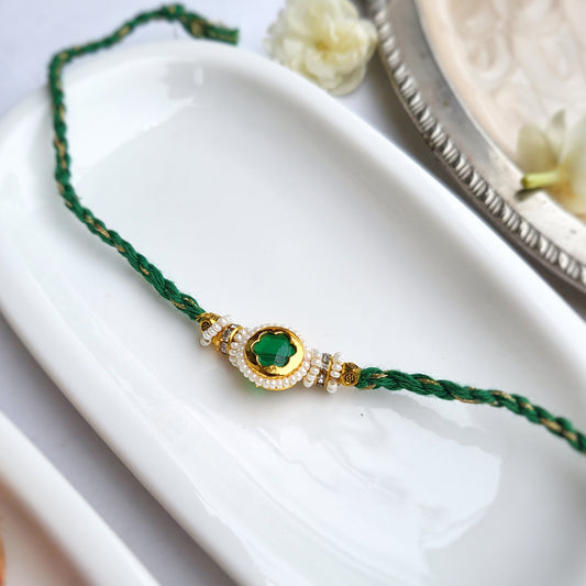Emerald Green Bhai Rakhi