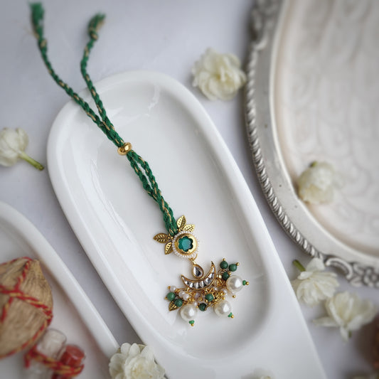 Emerald green Indian Motif Bhabhi Rakhi