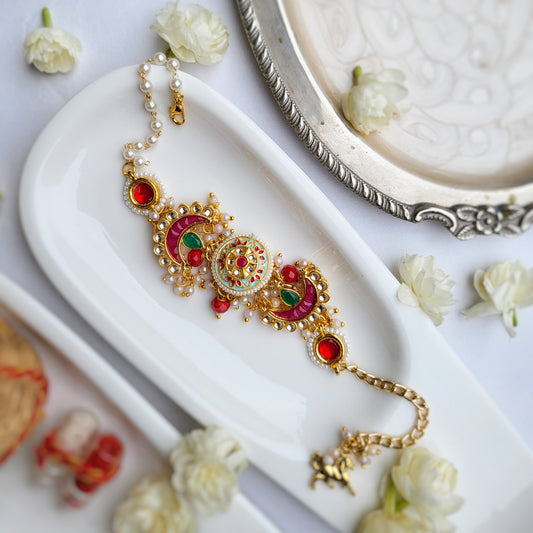Rubi Meenakari Bhabhi Bracelet