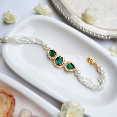 Emerald Green Tilak Bhabhi Rakhi