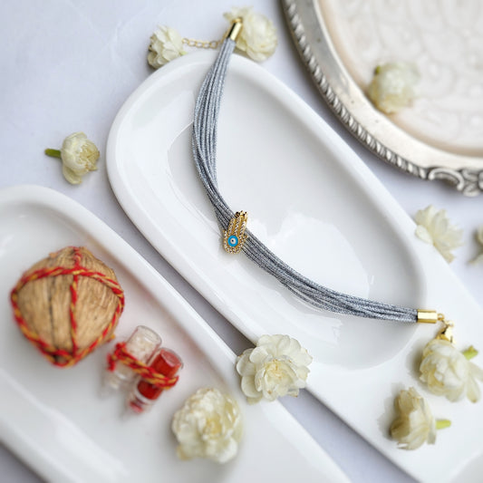Hamsa evil eye Rakhi