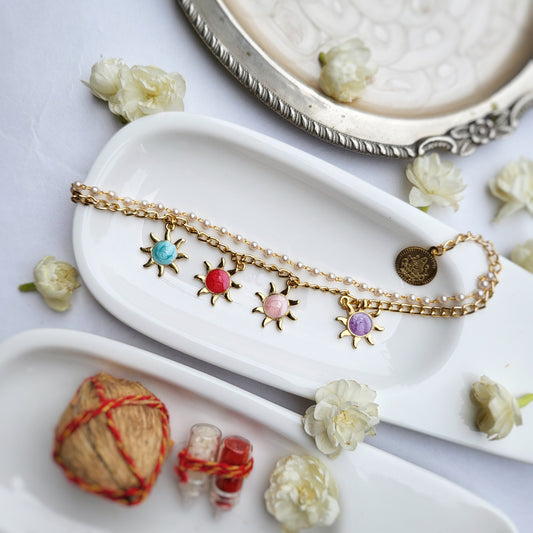 Sunshine Sister's Rakhi Bracelet