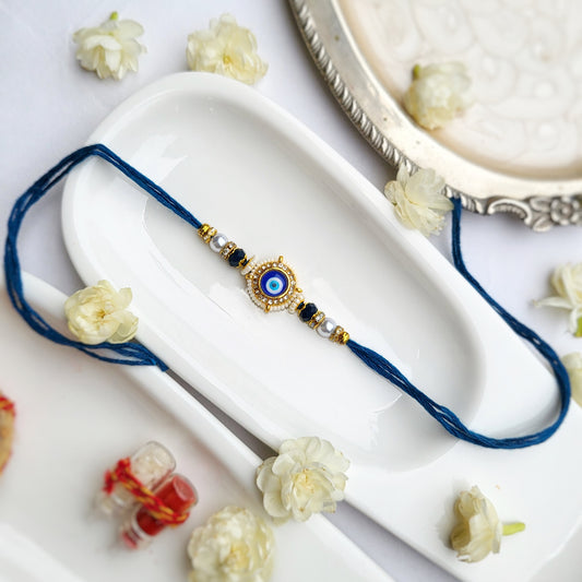 Evil Eye with Pearl Bhai Rakhi
