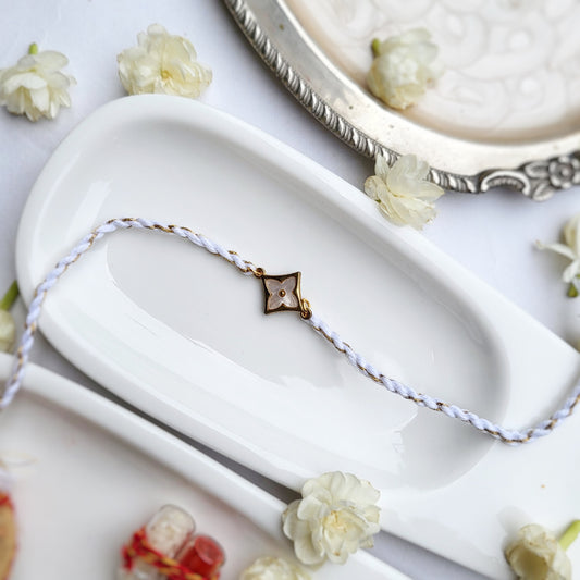 4 Petal Flower Bhai Rakhi