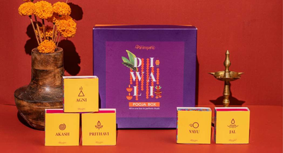 5 days Diwali pooja box with inner content