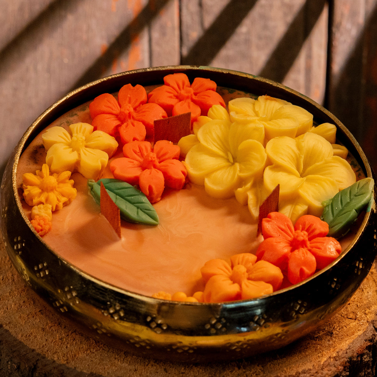 Utsav Floral Urli Candle GUL-E-MOGRA FRAGRANCE