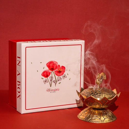 Brass Burner for Bhakti (LOTUS BURNER)