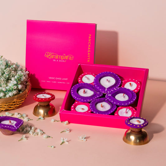Panchagavya Ghee Diya Set