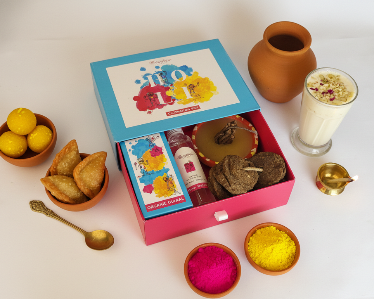 Holi Utsav Box – Complete Holi Ritual & Organic Gulaal Kit