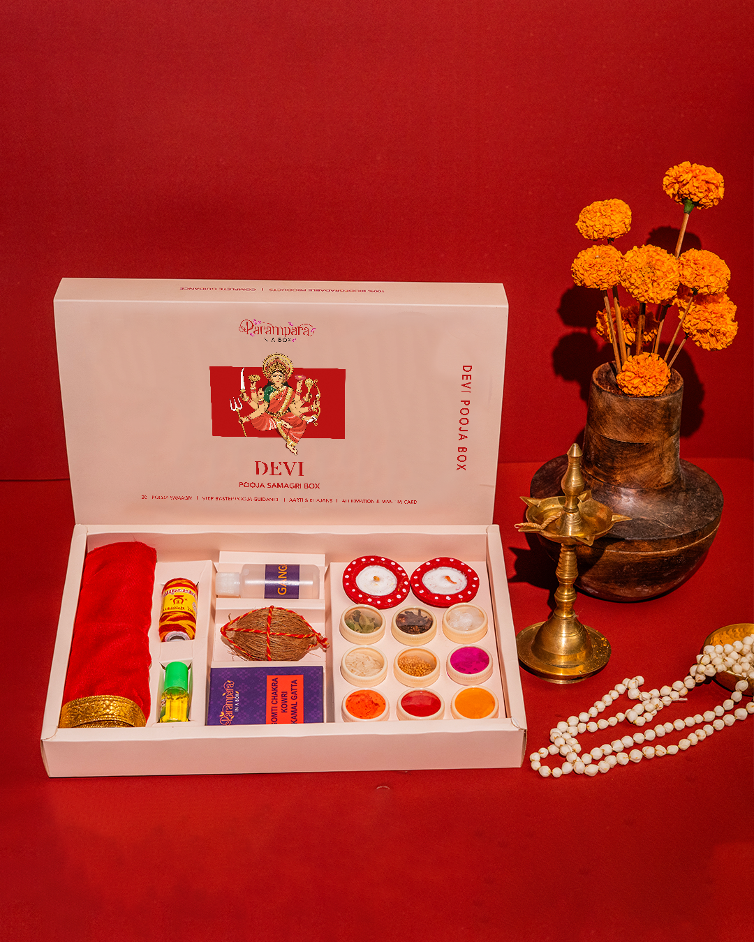 Devi Pooja Samagri Box – Complete Devi Pooja Kit for Home